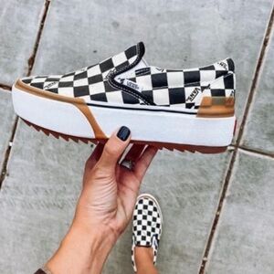 Vans Stacked Platform Checker Vans RARE